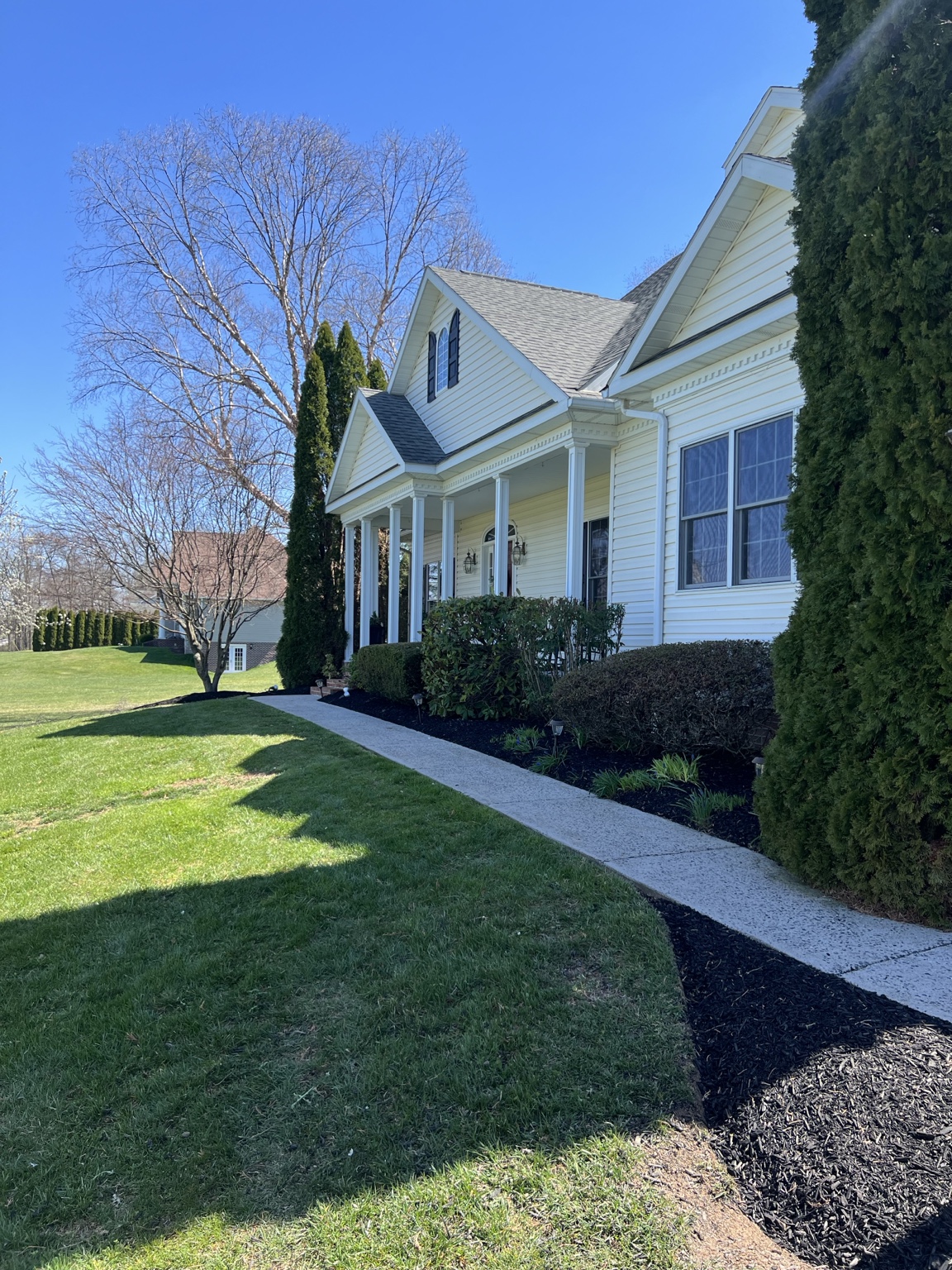 Finished Hess Lawncare landscaping project